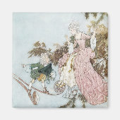 ヴィンテージおとぎ話スリーピング美しいバイエドムンドゥラック マグネット (正面)