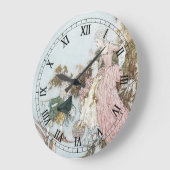 ヴィンテージおとぎ話スリーピング美しいバイエドムンドゥラック ラージ壁時計 (傾斜)