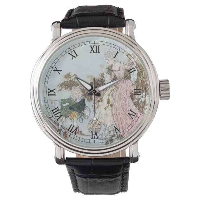ヴィンテージおとぎ話スリーピング美しいバイエドムンドゥラック 腕時計 (正面)
