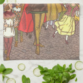 ヴィンテージおとぎ話ハメリンのパイパー キッチンタオル (折り畳み)