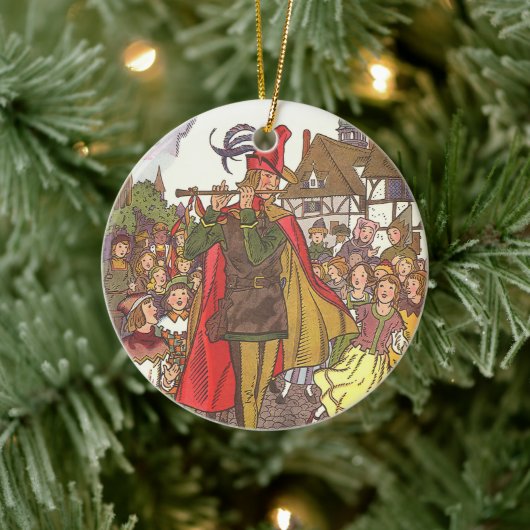 ヴィンテージおとぎ話ハメリンのパイパー セラミックオーナメント (ツリー)