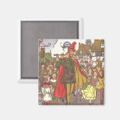 ヴィンテージおとぎ話ハメリンのパイパー マグネット (正面/裏面)