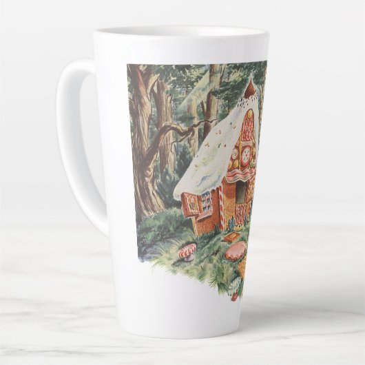 ヴィンテージおとぎ話ハンゼルとグレテルキャンディーハウス カフェラテマグ (左アングル)