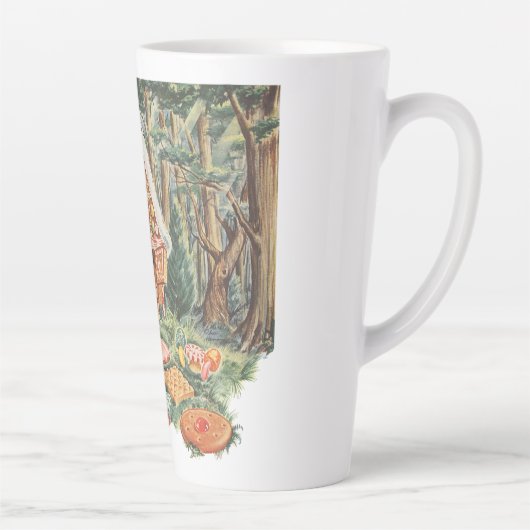 ヴィンテージおとぎ話ハンゼルとグレテルキャンディーハウス カフェラテマグ (右)