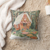ヴィンテージおとぎ話ハンゼルとグレテルキャンディーハウス クッション (ブランケット)