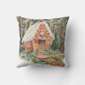ヴィンテージおとぎ話ハンゼルとグレテルキャンディーハウス クッション (裏面)
