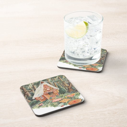 ヴィンテージおとぎ話ハンゼルとグレテルキャンディーハウス コースター (右側)