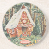 ヴィンテージおとぎ話ハンゼルとグレテルキャンディーハウス コースター (正面)