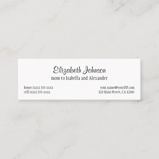 ヴィンテージおとぎ話ハンゼルとグレテルキャンディーハウス コーリングカード (正面)