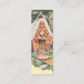 ヴィンテージおとぎ話ハンゼルとグレテルキャンディーハウス コーリングカード (裏面)