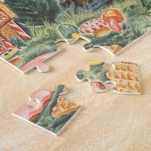 ヴィンテージおとぎ話ハンゼルとグレテルキャンディーハウス ジグソーパズル (側面)