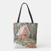 ヴィンテージおとぎ話ハンゼルとグレテルキャンディーハウス トートバッグ (裏面)