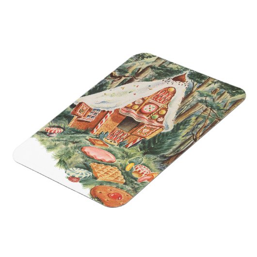 ヴィンテージおとぎ話ハンゼルとグレテルキャンディーハウス マグネット (左側)