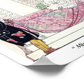 ヴィンテージおとぎ話プリンスウォーターカラーイラストレーション ポスター (角)