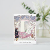 ヴィンテージおとぎ話プリンスウォーターカラーイラストレーション ポストカード (スタンド正面)