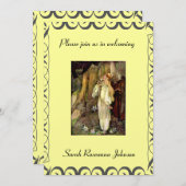 ヴィンテージおとぎ話ベビーシャワーの招待 招待状 (正面/裏面)