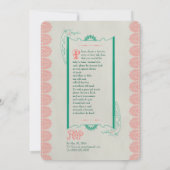 ヴィンテージおとぎ話ベビーシャワー招待状 招待状 (裏面)