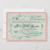 ヴィンテージおとぎ話ベビーシャワー招待状 招待状 (正面)