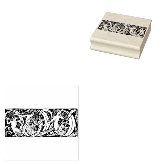 ヴィンテージおとぎ話メルメイド ラバースタンプ (押印)