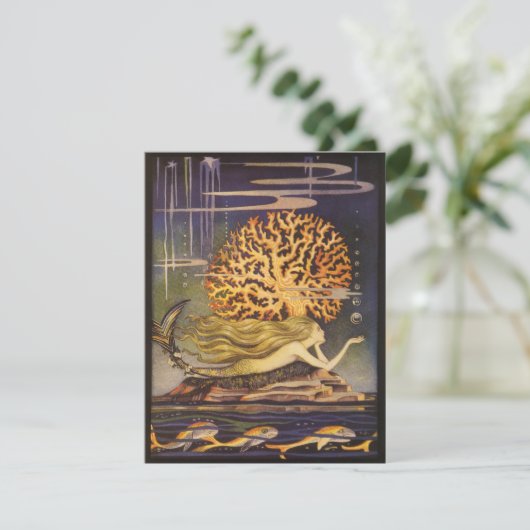 ヴィンテージおとぎ話メルメイドinコーラル招待状 招待状 (スタンド正面)