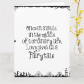 ヴィンテージおとぎ話ラブ引用文 カード (黄色い花)