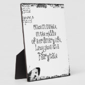 ヴィンテージおとぎ話ラブ引用文 フォトプラーク (側面)
