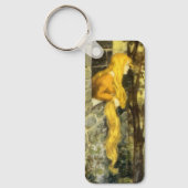 ヴィンテージおとぎ話ラプンツェルとロングブロンド髪 キーホルダー (正面)