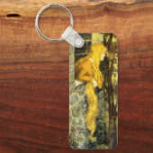 ヴィンテージおとぎ話ラプンツェルとロングブロンド髪 キーホルダー (正面)