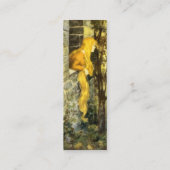 ヴィンテージおとぎ話ラプンツェルとロングブロンド髪 コーリングカード (裏面)