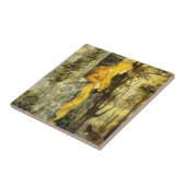 ヴィンテージおとぎ話ラプンツェルとロングブロンド髪 タイル (側面)