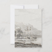 ヴィンテージおとぎ話結婚城 出欠カード (裏面)