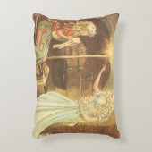 ヴィンテージおとぎ話、シンデレラとおとぎ妖女 アクセントクッション (正面(垂直))