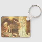 ヴィンテージおとぎ話、シンデレラとおとぎ妖女 キーホルダー (正面)