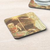 ヴィンテージおとぎ話、シンデレラとおとぎ妖女 コースター (左側)