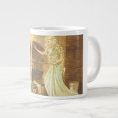 ヴィンテージおとぎ話、シンデレラとおとぎ妖女 ジャンボコーヒーマグカップ (正面右)