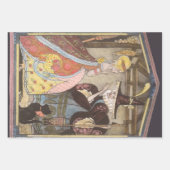 ヴィンテージおとぎ話、シンデレラとおとぎ妖女 ラッピングペーパーシート (正面2)