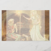 ヴィンテージおとぎ話、シンデレラとおとぎ妖女 便箋 (正面)