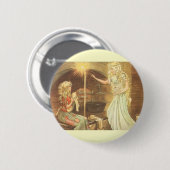 ヴィンテージおとぎ話、シンデレラとおとぎ妖女 缶バッジ (正面&裏面)