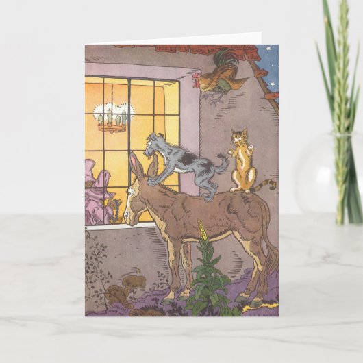 ヴィンテージおとぎ話、ブレーメンタウンミュージシャン、ハウマン カード (正面)