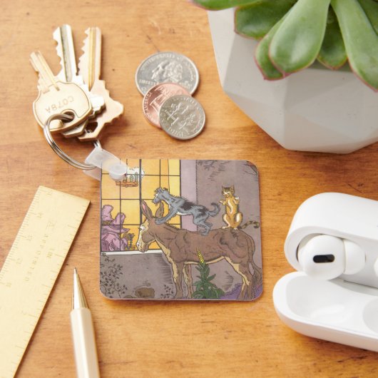 ヴィンテージおとぎ話、ブレーメンタウンミュージシャン、ハウマン キーホルダー (デスク)