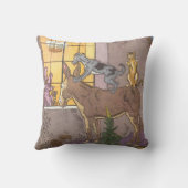 ヴィンテージおとぎ話、ブレーメンタウンミュージシャン、ハウマン クッション (裏面)