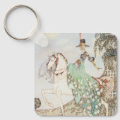 ヴィンテージおとぎ話、プリンセスミネット、ケイNielsen キーホルダー (正面)