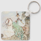 ヴィンテージおとぎ話、プリンセスミネット、ケイNielsen キーホルダー (裏面)