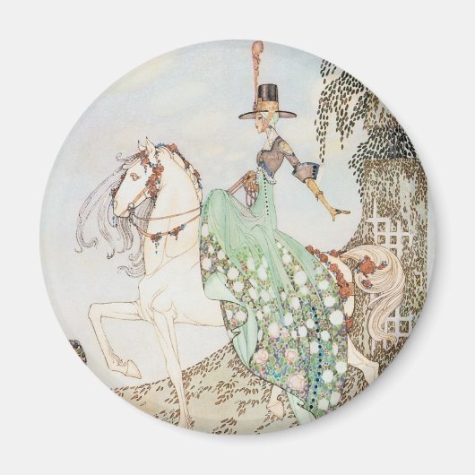 ヴィンテージおとぎ話、プリンセスミネット、ケイNielsen マグネット (正面)