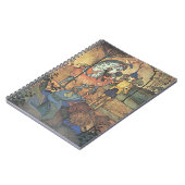 ヴィンテージおとぎ話、勇敢な騎士と竜 ノートブック (左側)