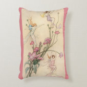 ヴィンテージおとぎ話、喜びに満ちた三霊 アクセントクッション (正面(垂直))