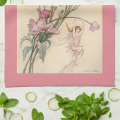 ヴィンテージおとぎ話、喜びに満ちた三霊 キッチンタオル (折り畳み)