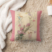 ヴィンテージおとぎ話、喜びに満ちた三霊 クッション (ブランケット)