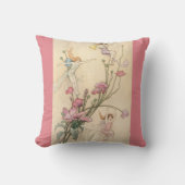 ヴィンテージおとぎ話、喜びに満ちた三霊 クッション (正面)