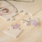 ヴィンテージおとぎ話、喜びに満ちた三霊 ジグソーパズル (側面)